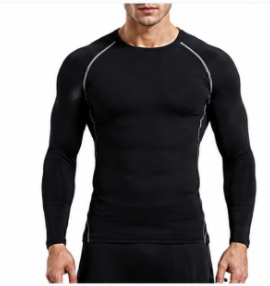 Camiseta de Compresión Deportiva de Manga Corta para Hombre, Ropa Deportiva de Entrenamiento, Camisetas de Compresión Personalizadas al por Mayor - Product Image 5