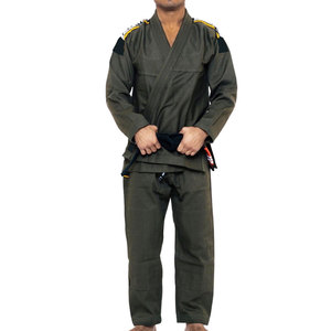 Servicio OEM, Uniforme de Jiu Jitsu de Alta Calidad, 100% Algodón, Ligero, Resistente a la Encogimiento, Transpirable, Color Sólido, Logotipo Frontal - Product Image 1