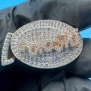 Bague de luxe plaquée rhodium avec diamants Moissanite taille brillant rond, clarté VVS, style unisexe pour usage quotidien - Product Image 1