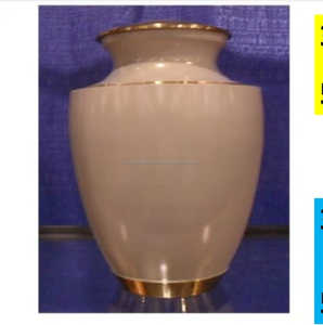 Urnas de cremación de aluminio de primera calidad Urnas funerarias Meta de la más alta calidad Venta caliente Urnas para cenizas humanas - Product Image 2