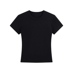 เสื้อยืดผู้หญิงแบบสั่งทำทรงเข้ารูป แขนยาว ตกแต่งด้วยลายปัก เป็นมิตรกับสิ่งแวดล้อม ระบายอากาศได้ดี แฟชั่นเรียบง่าย ทรงตรงไหล่ - Product Image 2