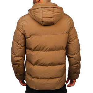 High Quality Men's Puffer Jackets with Custom Logo Print OEM Service New Arrival Breathable <b>Down</b> Material for Winter - Product Image 2