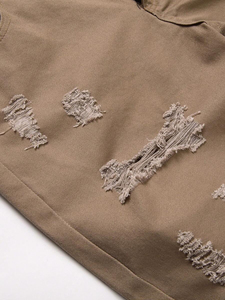 Shorts en jean écologiques pour hommes, coupe droite, en coton, style décontracté, pour l'été - Product Image 6