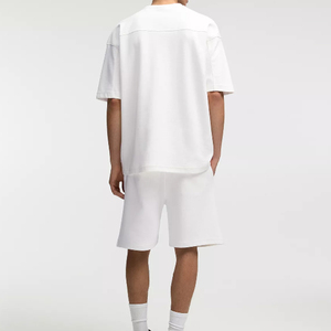 Conjunto de Camiseta y Pantalones Cortos Extra Grandes para Hombre |   Conjunto de Verano para Descansar |   Ropa Urbana de Algodón de 250 g/m² |   Ropa sin Estampado EU Tallas S-XXL - Product Image 4