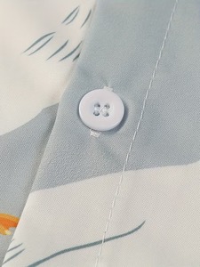 Camisa de Algodón con Estampado de Ganso Unisex, Manga Larga, Casual, con Botones, Estilo Urbano, Proveedor Mayorista OEM Personalizado, Ligera - Product Image 2