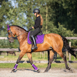 Customizable Light Color Dressage Jumping Horse Saddle Pads Set Premium Quality Durable Polyester Material Comfortable Fabric - Product Image 4