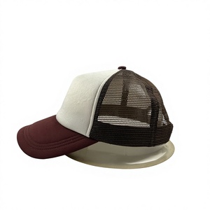 Unisex Blank Plain Style Polyester Trucker Mesh <b>Hat</b> for Outdoor Activities - Product Image 4