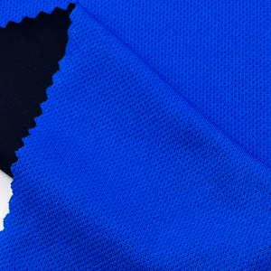 Tissu jersey tricoté 100% polyester bleu, 180g/m², poids moyen, pour vêtements de sport pour hommes - Product Image 4