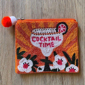 Handmade Lobster Beaded Open Pouch Ocean Theme Clutch <b>Purse</b> Bead Embroidery Small Handbag Stylish Women Accessory Eco-Friendly - Product Image 5