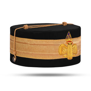 Couronne et ceinture de Rite Écossais du 33e Degré de haute qualité, avec emblème brodé en fils d'or, fabriquées au Pakistan - Product Image 2