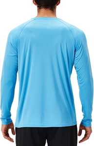 เสื้อว่ายน้ำผู้ชาย Lanyu ผ้าโพลีเอสเตอร์ UPF 50+ แห้งเร็ว ป้องกันรังสียูวี แขนยาว ระบายอากาศได้ดี ผ่านกระบวนการซักพิเศษ - Product Image 4