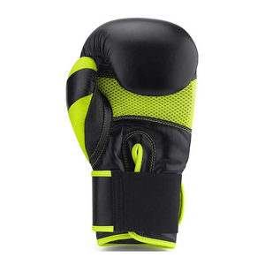 Gants de boxe en cuir véritable de qualité supérieure, logo personnalisé, lacets, pour entraînement sportif professionnel. - Product Image 3