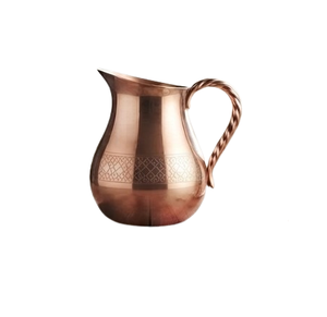Designer Handle Large Capacity Water <b>Jug</b> Metallic Handle Customized Water Pitcher Coffee Wine Restaurant Copper <b>Jug</b> - Product Image 1