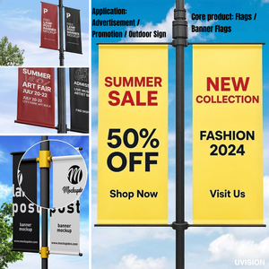 Bannière publicitaire suspendue en PVC imprimée UV personnalisée pour événements, expositions et grandes ouvertures - Product Image 4