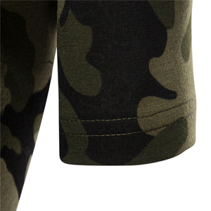 Polo de Punto con Estampado de Camuflaje para Hombre, Manga Corta, Corte Regular, Informal, Transpirable, de Poliéster - Product Image 5