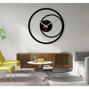 Exclusive Metal Wall <b>Clock</b> <b>Silent</b> Needle Display Modern Aesthetic Iron Art Wall Watch For Home Decoration & Wholesale Supply - Product Image 6