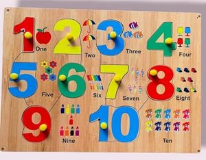 Puzzle de comptage des nombres de 1 à 10 avec images - Pack de 2 puzzles éducatifs en bois - Tableau de comptage Montessori - Product Image 3