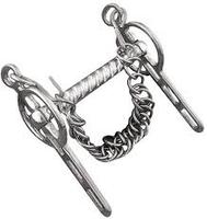 Bocados Tom Thumb para Caballos, de Acero Inoxidable y Aluminio, Bocado Ecuestre Occidental para Entrenamiento y Control, Equipo Ecuestre