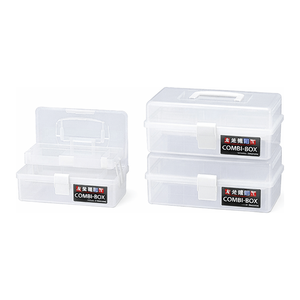 Caja Combinada de PP con 2 Compartimentos Divididos y Tapa Transparente para Almacenamiento de Herramientas y Primeros Auxilios - Product Image 1