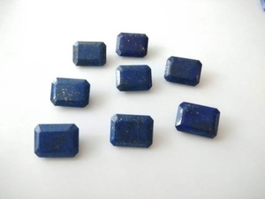 Fournisseur de pierres précieuses naturelles de haute qualité, Lapis Lazuli facetté octogonal, taille calibrée, pour la fabrication de bijoux, pierres à dos plat - Product Image 1