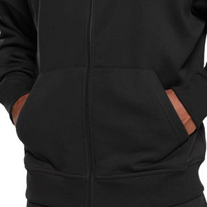 เสื้อฮู้ดซิปพิมพ์ลายพรีเมียมปักลายสำหรับฤดูหนาว OEM ขายดี ผู้ชาย ระบายอากาศได้ดี ผ้าคอตตอนผสม ปรับแต่งได้ ซิปยาวเต็มตัว - Product Image 4