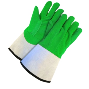 Gants de travail en cuir de vachette pleine fleur robustes, paume renforcée pour le soudage, protection industrielle pour le travail - Product Image 4