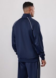 Impression de logo personnalisé, sweats à capuche zippés en polyester/coton de haute qualité, 240 g/m², vente en gros, automne, pour hommes - Product Image 2