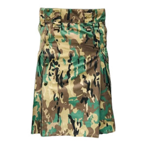 Kilt tactique artisanal en coton camouflage pour hommes avec poches cargo – Vente en gros 2026 - Product Image 3