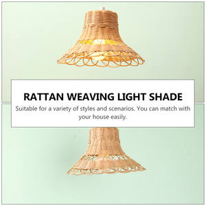Meilleur vendeur du Vietnam moderne et rustique en bambou pendentif abat-jour de style européen en rotin de conception ronde pour un usage domestique - Product Image 6