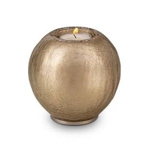 Gold Trimmed Marble Effect Cremation <b>Urn</b> With <b>Tea</b> Light Holder For Adult Use Durable Design Decorative Memorial <b>Urn</b> - Product Image 5