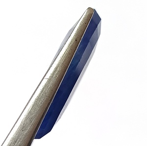 Saphir bleu naturel de 23,75 carats provenant de Birmanie, taille ovale facettée, non chauffé, pierre précieuse non montée - Product Image 4