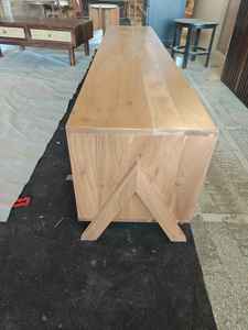 Nordic Style Solid Wood TV <b>Unit</b> with Storage Mid Century Scandinavian Design for Living Room-Multi-Functional <b>Side</b> Board - Product Image 4