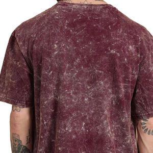 T-shirts Homme Grande Taille Effet Délavé Acide 2026 HSI OEM Vente en Gros, Coton Uni Effet Délavé Acide avec Impression Logo Personnalisé Fabriqué au Pakistan - Product Image 4