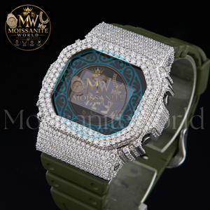 New Arrival Hip Hop Jewelry Iced Out VVS1 Premium Miossanite <b>Diamond</b> <b>Watch</b> Bezel D Color Moissanite <b>Diamond</b> Past <b>Diamond</b> test - Product Image 4