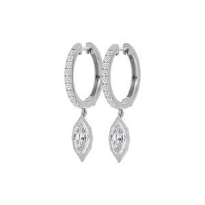 Boucles d'oreilles opulentes en or rose 9 carats avec diamants de laboratoire 2,50 CTW, taille brillant rond, bijoux raffinés pour une élégance luxueuse au quotidien - Product Image 5