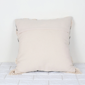 Hand Tufted Texture Boho Black and Ivory <b>Cushion</b> <b>Cover</b> Handmade Decorative Pillow Case for Sofa Bedroom Living Room Home Decor - Product Image 3