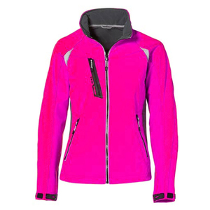 <b>Men's</b> Orange Fleece <b>Jacket</b> Windproof Zipper Closure Sporty Stand Collar Outdoor Wear Autumn Season Regular Fit - Product Image 4