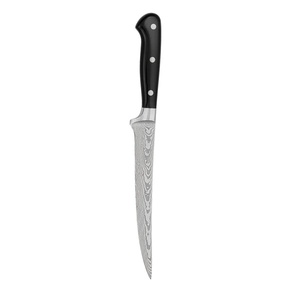 Couteau de chasse à lame en acier Damas fait main A&M Enterprises, manche en Micarta, lame à pointe tombante, multifonctionnel pour l'extérieur - OEM - Product Image 1
