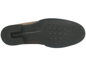 Mocasines de Cuero Marrón para Hombre Dlords, con Punta Descubierta, Acolchados, con Absorción de Impactos, para Oficina y Trabajo, Suela de Goma, Diseño Sólido, EVA - Product Image 4