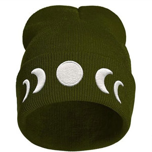 Hot Selling Custom Design 3D Embroidery Logo Knitted Beanie <b>Cap</b> For <b>Men</b> And Women Unisex Adult Winter Casual Style Beanie <b>Cap</b> - Product Image 3