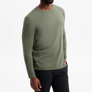 Camisetas de Manga Larga para Hombre, Estilo Vintage, Lavadas con Ácido, 100% Algodón, 260 g/m², de Alta Calidad, Talla Grande, Venta al Por Mayor OEM - Product Image 5