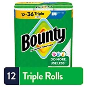 กระดาษเช็ดมือแบบม้วน Bounty Select-A-Size แพ็ค 12 ม้วนสามชั้น - Product Image 4