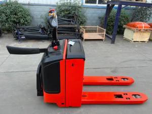 2 Ton Stand-On elektrikli palet forklifti kamyon kurşun-asit akülü depolar için - Product Image 4