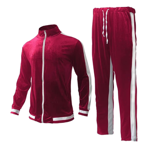 Conjunto Deportivo Casual de Invierno para Hombre, 2 Piezas, Sudadera con Capucha de Terciopelo, Transpirable, de Secado Rápido, Chaqueta con Cremallera Completa y Pantalones Estampados para Correr - Product Image 6