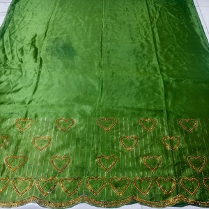 Tissu Jacquard en Soie 100% Écologique, Taffetas Uni Tissé et Brodé pour Literie, Robes de Mariée et Vêtements pour Filles - Product Image 1