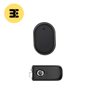Cerradura de puerta inteligente con wifi y control remoto, con botón de bloqueo y entrada sin llave. - Product Image 1