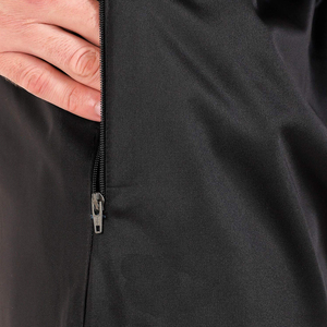 Survêtement sportif noir respirant pour homme, fermeture éclair intégrale, col montant, manches longues, design uni, coupe classique, idéal pour l'automne - Product Image 6