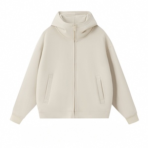 Sudadera con capucha de alta calidad para hombre, de manga larga, con cremallera, antipilling, con logo personalizado, digital, gruesa, para deportes de invierno y gimnasio, otoño - Product Image 2
