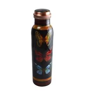 White Marble Copper Water Bottle Gold Vein Stone Pattern Designer Drinking Bottle Leakproof Travel Custom Logo Gift - Product Image 3