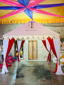 Carpa de Tela de Algodón de Doble Capa para Tres Estaciones con Tamaño de Carpa de 14x28 pies, Dormitorio de 14x14 pies, Baño de 7x14 pies y Área de Estar/Recibidor - Product Image 4